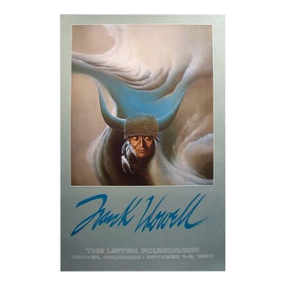 Frank Howell Poster "Sky River" Offset Lithograph Vintage Gallery Poster For Sale