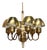 T 526 Chandelier in Brass and Wood Markaryd by Hans-Agne Jakobsson for Hans-Agne Jakobsson Ab Markaryd, 1960s For Sale
