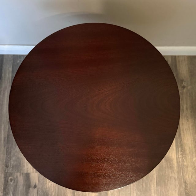 1990s 1990s Crate & Barrel Ully Wood Low Pedestal Side Accent Plant Stand Table For Sale - Image 5 of 11
