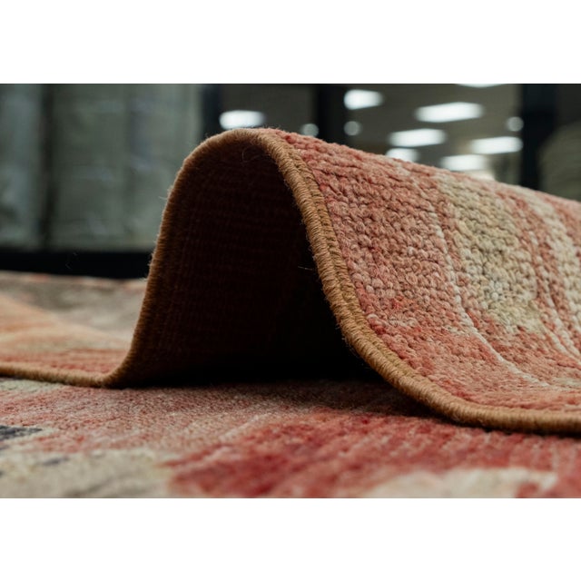 Red Turkish Oushak Old Wool Rug 9'4" x 13'1" #18016 For Sale - Image 8 of 8