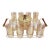 Circa 1970 American Glassware With Tray Cocktail Set by Colony Glass Co. For Sale