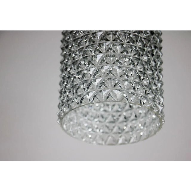 Crystal Glass Pendant Lamp, 1960s For Sale - Image 11 of 14