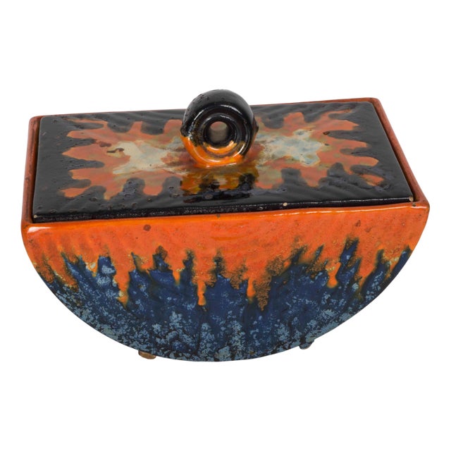 Ceramic Container from Lusitania Coimbra, Portugal, 1950s For Sale