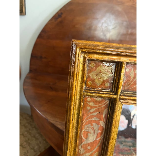 Late 20th Century Pair of French Painted and Gold Leaf Mirrors For Sale In Providence - Image 6 of 8