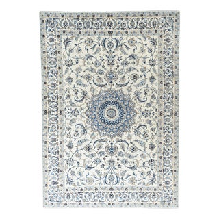 Hand-Knotted Nain 9la Oriental Rug For Sale