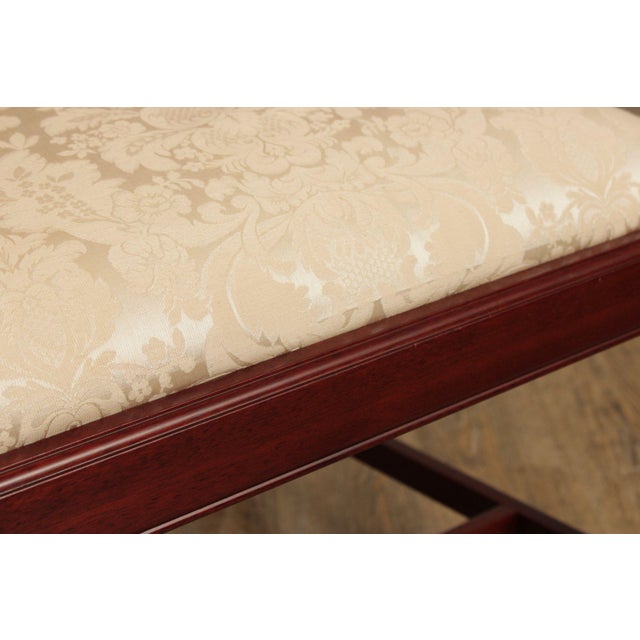 Chippendale Style Set Of Four Carved Mahogany Dining Chairs For Sale - Image 10 of 12