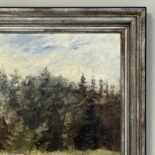 Dark Green 19th Century Framed Oil Painting on Canvas by Leon Philippet (1843-1906) For Sale - Image 8 of 15