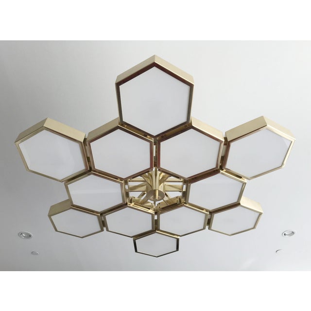 Fabio Ltd 21st Century Esagoni Chandelier by Fabio LTD For Sale - Image 4 of 9