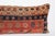 Antique Handwoven Red & Navy Rug Pillow – Home Décor Accent -16'' X 39'' For Sale - Image 4 of 10
