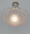 1930s Degue French Art Deco Pendant Light 1930s - Rose Pink Frosted Glass and Nickeled Bronze For Sale - Image 5 of 11
