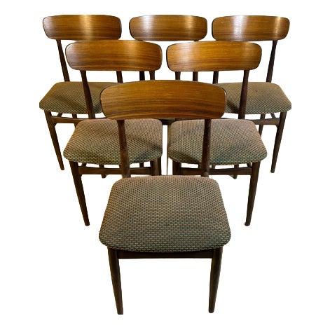 Mid-Century Modern Chairs, 1960s, Set of 6 For Sale