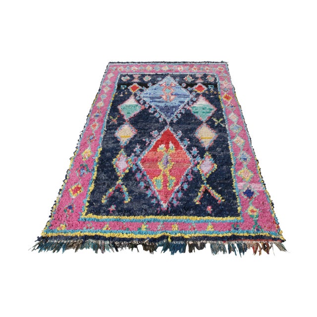 Originating from Morocco circa 1950-1960, a vintage Berber Kilim from Rug & Kilim’s titular Moroccan rug collection. Hand-...