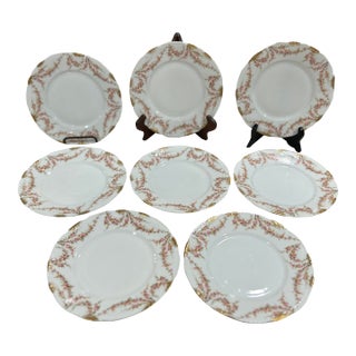 Late 19th Century Theodore Haviland Limoges Porcelain Salad/Dessert Plates- Set of 8 For Sale