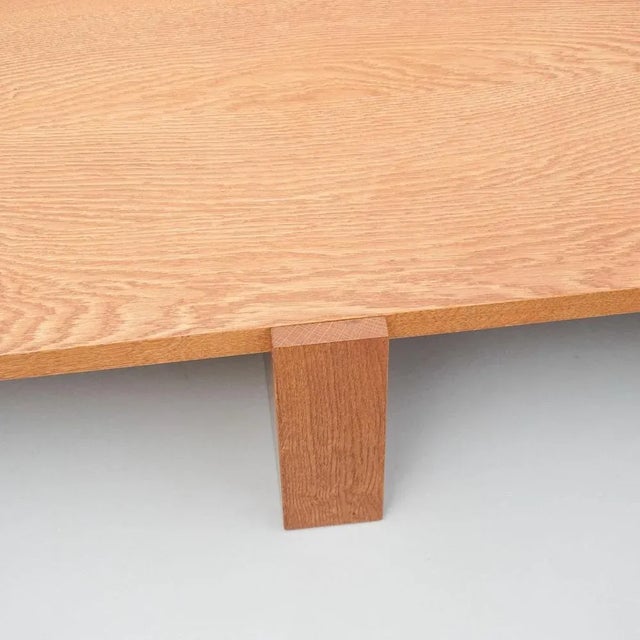 Tan Solid Oak Low Table from Dada Est. For Sale - Image 8 of 17