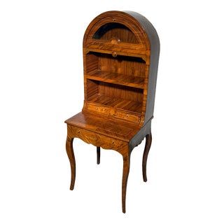 Antique English Marquetry Secretary For Sale