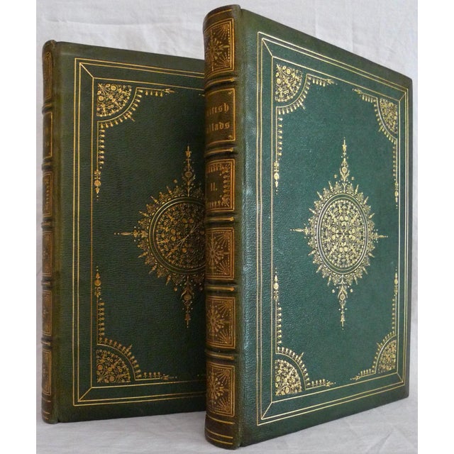 Late 19th Century Decorative Leather Volume Set, s.c. Hall's the Book of British Ballads- a Pair For Sale - Image 13 of 13