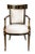 Early 19th Century Italian Regency Style Ebony & Gilt Armchairs in European Silk - a Pair For Sale In Los Angeles - Image 6 of 13