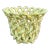 French Country Trompe l'Oeil Porcelain Rope Basket Cachepot For Sale