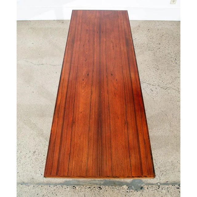 Mid-Century Modern 1960s Mid Century Danish Modern Coffee Table Rosewood Vintage Denmark For Sale - Image 3 of 11