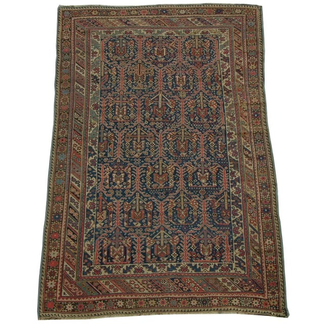 19th Century 1900s Antique Afshar Rug For Sale - Image 5 of 5