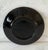 Late 20th Century Set of 6 Black Glass Small Plates For Sale - Image 5 of 9