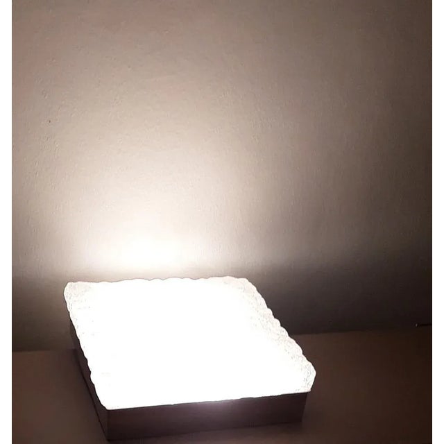 Metal Vintage German Square Ceiling Lamp from Ridi Lights, 1980s For Sale - Image 7 of 9