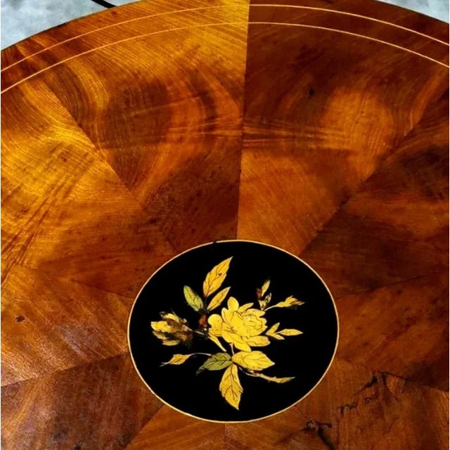 Italian Coffee Table in Walnut-Burr For Sale - Image 10 of 13