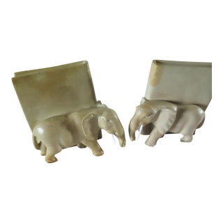 Monumentally Heavy African Hand Carved Ivory Colored Marble From Kenya For Sale