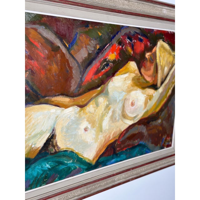 Bengt Ellis, Nude Model, 1960s, Oil on Canvas, Framed For Sale - Image 7 of 17