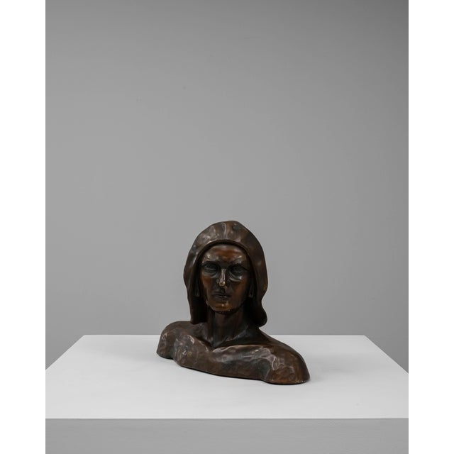 20th Century French Plaster Bust of Man For Sale - Image 18 of 18