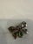 Antique Art Nouveau Insect Brooch with Green Paste Stones and Butterfly Bow Tie in C-Clasp, 1890s For Sale - Image 4 of 7
