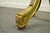 Antique French Louis XVI XV Carved Giltwood Green & Gold Oval Fireplace Screen For Sale In Philadelphia - Image 6 of 10