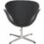 Vintage Swan Chair in Black Leather by Arne Jacobsen, 1964 For Sale - Image 13 of 18