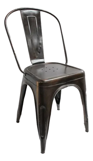 Dining Chair Modern Metal Brown