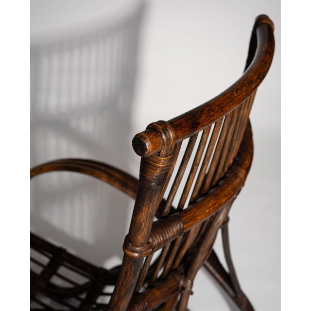 Sculptural Dutch Rattan Lounge Chairs, 1960s, Set of 2 For Sale - Image 17 of 18