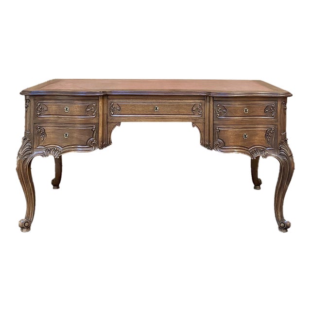 Antique French Louis XV Walnut Double-Faced Desk For Sale