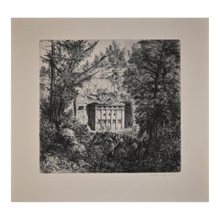 Lino Bianchi Barriviera, Ethiopian Church, Etching, 1948 For Sale