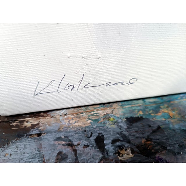 Ovidiu Kloska, Walls Whispering Lightened Days, Acrylics on Canvas For Sale - Image 10 of 11