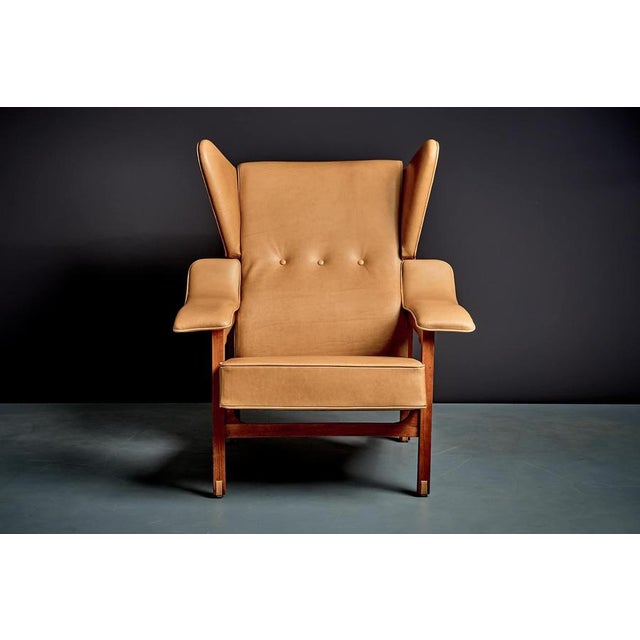 Vintage Italian Lounge Chairs in Cognac Leather by Camo, 1950s, Set of 2 For Sale - Image 6 of 15