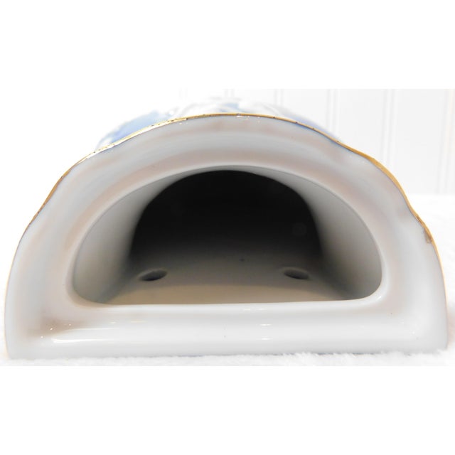 Rare Lenwile Ardalt Pâte-Sur-Pâte Porcelain Garden Planter With Bronze Faucet For Sale - Image 10 of 13