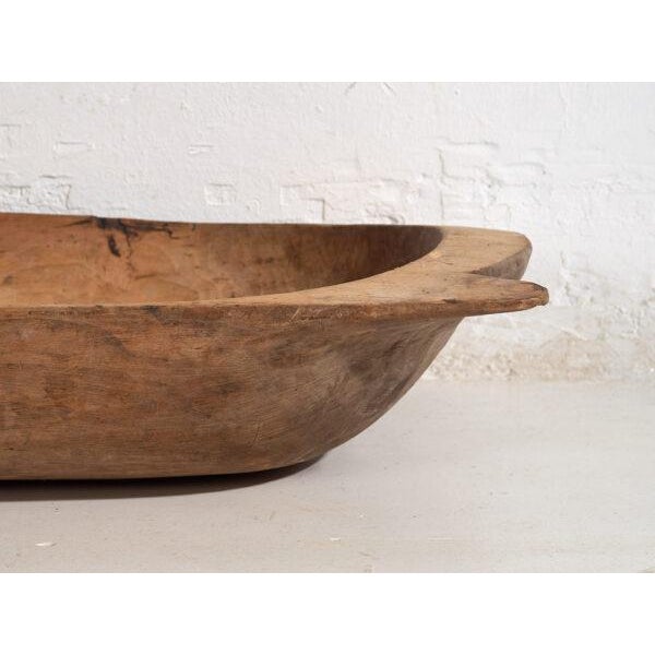 Antique Primitive Wooden Bowl For Sale - Image 9 of 11