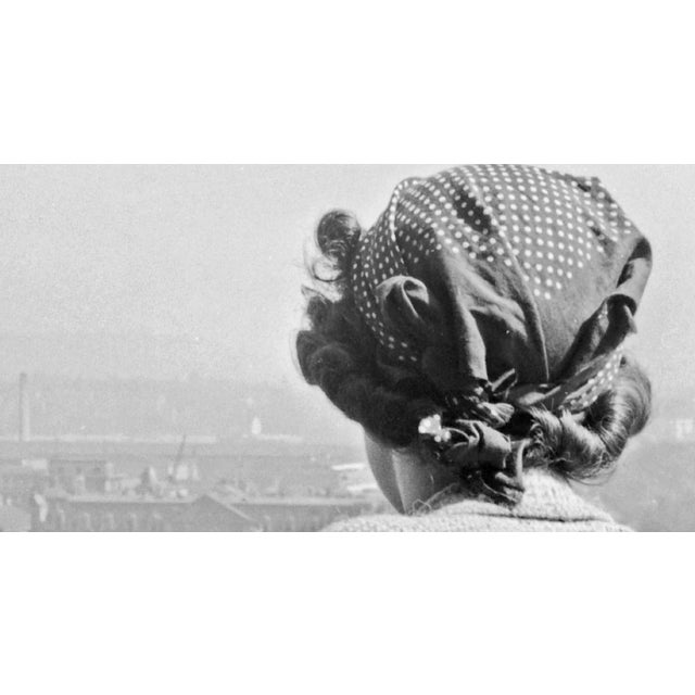 Traditional Woman Under the Chimes of City Hall, Stuttgart Germany, 1935 For Sale - Image 3 of 5