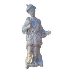Rare Find Vintage Italian Glazed Terracota Figurine