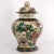 Beige Large Chinese Warrior Lidded Jar Oatmeal Glaze Circa 1900 For Sale - Image 8 of 12