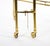 Midcentury Brass and Glass Italian Swing Out Bar Cart For Sale - Image 9 of 12