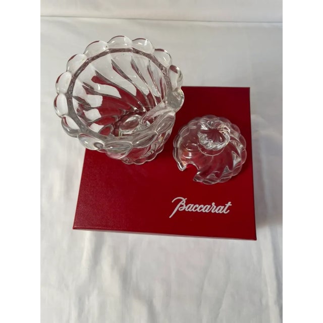 Sweet little Baccarat Crystal Jam Jar or Honey Pot with crystal lid and spoon. A very pretty addition to any table or...