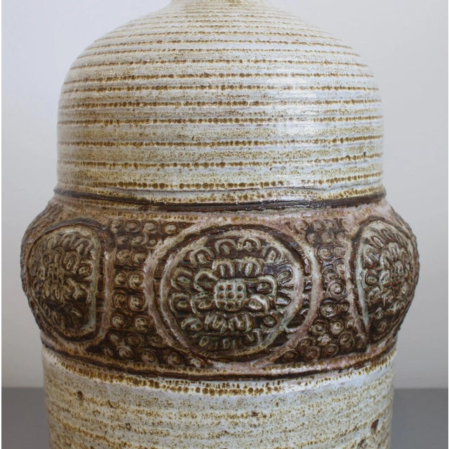 Mid-Century Ceramic Table Lamp by Marcel Giraud, 1970s For Sale - Image 11 of 18
