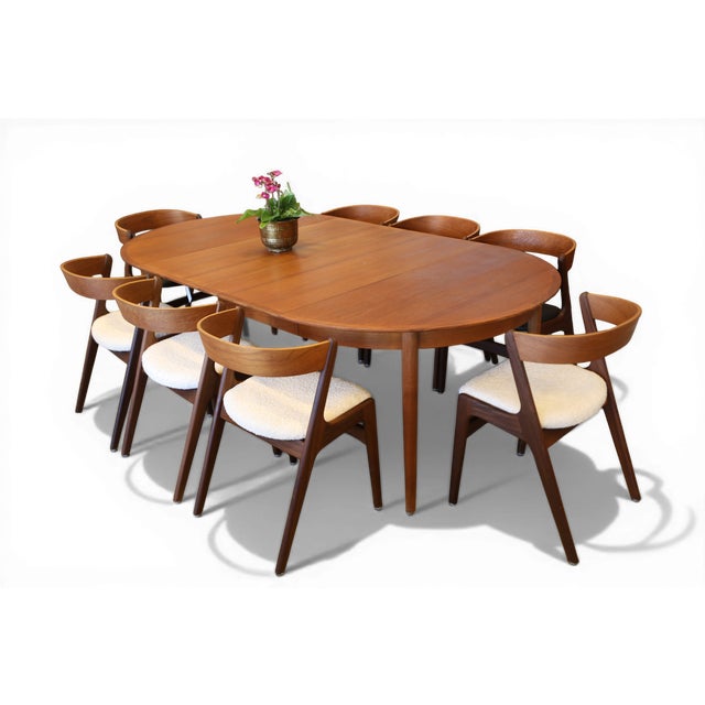 Brown Danish Fire Chair in Teak and Light Bouclé Fabric, 1960s For Sale - Image 8 of 18