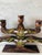 Mid 20th Century Vintage Swedish Wood Hand Painted 5 Arm Candelabra For Sale - Image 5 of 11