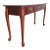 Vintage Queen Anne Mahogany Three Drawer Console Table For Sale